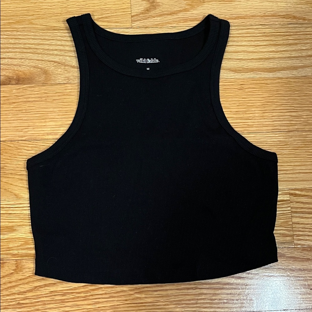 Wild Fable Classic Black Crop Top